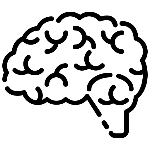 Brain icon symbolizing training and control theory expertise.